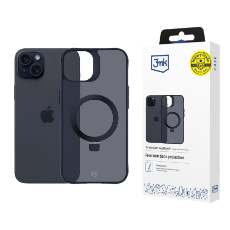3mk ochranný kryt Smoke Case Mag&Stand pro Apple iPhone 15