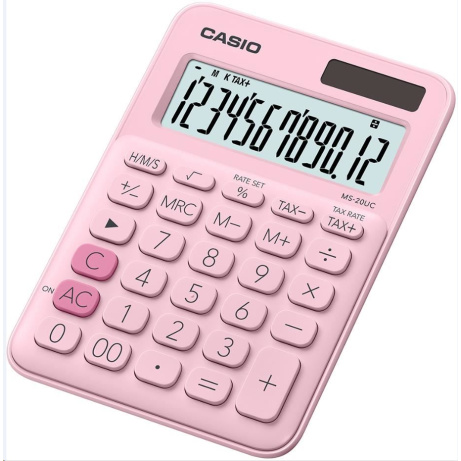 CASIO kalkulačka MS 20UC PK, Stolní kalkulátor