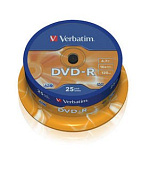BAZAR - VERBATIM DVD-R(25-Pack)Spindle/General Retail/16x/4.7GB - Poškozený obal (Komplet)