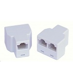 Dvojspojka RJ45, 1x8p8c/2x8p8c - telefonní
