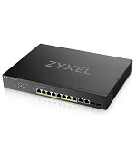 Zyxel XS1935-12HP, 8-port 90W Multi-Gigabit Smart Managed PoE++ 400Watt 802.3bt Switch, 2x 10GbE, 2 SFP+ Uplink, hybrid