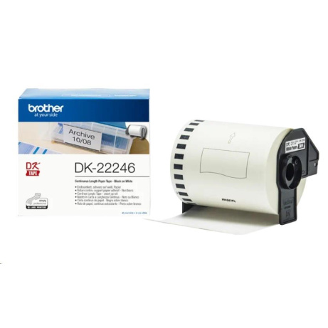 BROTHER DK-22246 Originální páska Brother - černá na bílé, šířka 103 mm