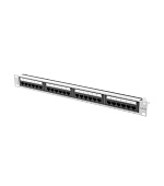 PATCH PANEL 24 PORTŮ 1U 19" CAT.6A UTP ŠEDÝ LANBERG