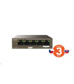 Tenda TEG1105PD - 5-port PoE PD Gigabit Ethernet Switch, 1x PoE IN, 4x PoE OUT, Kov, Fanless