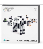 PIXIO Black & White Animals magnetická stavebnice