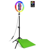 CONNECT IT Streaming Box Selfie10Ring kruhové 10" RGB LED světlo