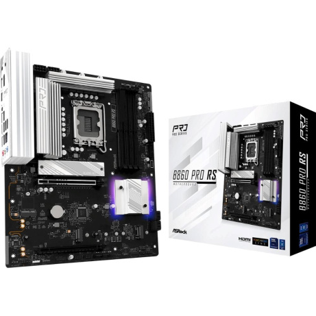 ASRock MB Sc LGA1851 B860 PRO RS, Intel B860, 4xDDR5, 1xDP, 1xHDMI, ATX