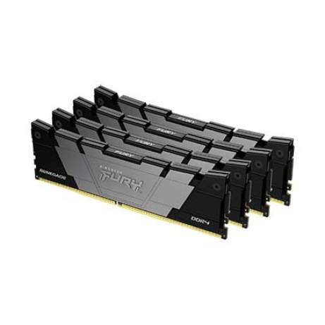 KINGSTON DIMM DDR4 64GB (Kit of 4) 3200MT/s CL16 1Gx8 FURY Renegade Black
