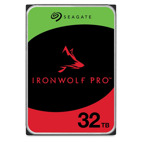 SEAGATE HDD 32TB IRONWOLF PRO, 3.5", SATA 6 Gb/s, 7200 RPM, Cache 512MB, CMR
