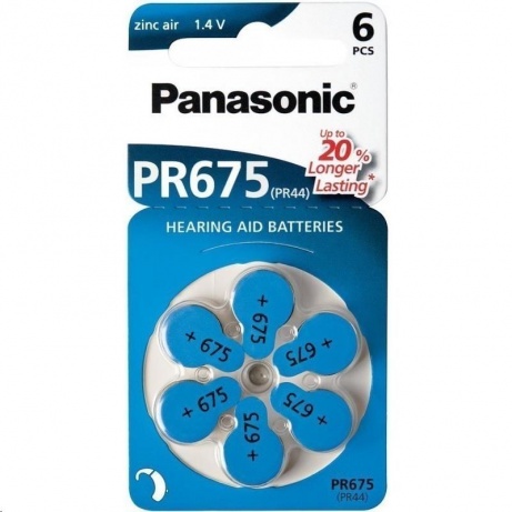 PANASONIC Zinkovzduchová baterie PR-675(44)/6LB AA 1,2V (Blistr 6ks)