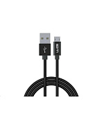 WG - Datový kabel Micro USB na USB-A, 1,2 metru, černá
