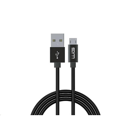 WG - Datový kabel Micro USB na USB-A, 1,2 metru, černá