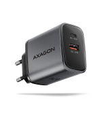 AXAGON ACU-PQ67 GaN nabíječka do sítě 67W, USB-A + USB-C, PD3.0/PPS/QC4+/SFC2.0/Apple
