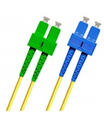 Optický patchkabel duplex SC/APC-SC 9/125um SM 1m, OS2, G657A