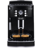 DeLonghi ECAM 21.117.B automatický kávovar, 15 bar, vestavěný mlýnek, dva šálky najednou, tryska na páru, černý