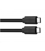 Datový a nabíjecí kabel USB Type-C - USB Type-C, 100cm, černá