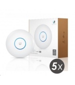 UBNT UniFi AP AC PRO 5-PACK (bez PoE!)  [vnitřní/venkovní AP, dual-band 2.4+5GHz (450+1300Mbps), MIMO, 802.11a/b/g/n/ac]