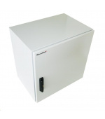 XtendLan 19" venkovní vodotěsný rozvaděč 12U 600x420, krytí IP55, nosnost 65kg, 3-bodový zámek, šedý