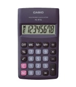 CASIO kalkulačka HL 815L BK, černá, kapesní, osmimístná