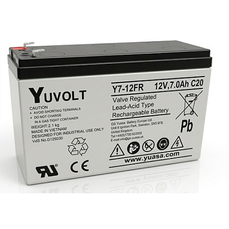 Yuasa YUVOLT Y7-12FR VdS (12V; 7Ah, F1)