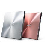 ASUS DVD SDRW-08U5S-U/SIL/G/AS, External Slim DVD-RW, silver, USB + Cyberlink Power2Go 8
