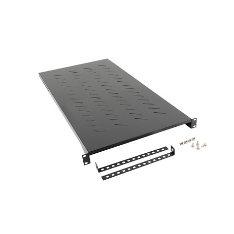 LANBERG 19" PEVNÁ POLICE 1200 MM ČERNÁ (1U/483X910 MM MAX. NOSNOST DO 25 KG, 4BODOVÁ MONTÁŽ)