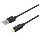 Kabel C-TECH USB 2.0 AM na Type-C kabel (AM/CM), 2m, černý