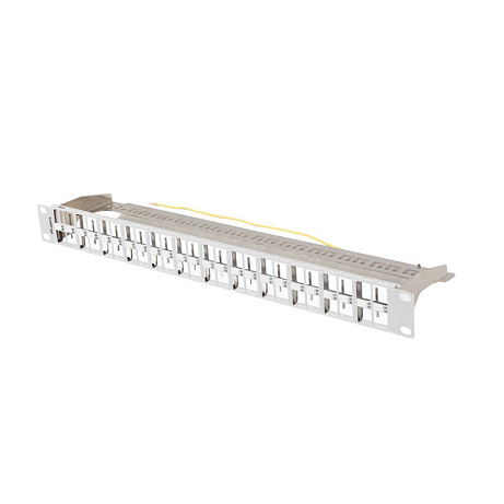 PATCH PANEL PRÁZDNÝ 48 PORTŮ 1U 19" FTP PRO MODULY KEYSTONE ŠEDÝ LANBERG