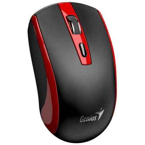 GENIUS myš ECO-8150/ 1200 dpi/ bezdrátová/ dobíjecí/ Copilot/ černo-červená