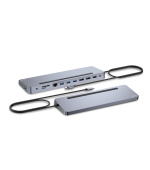 i-tec USB-C Metal Ergonomic 4K 3x Display Docking Station, PD 100W + i-tec Universal Charger 100W (bundle)