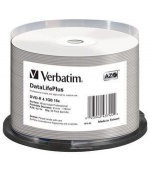 VERBATIM DVD-R(50-Pack)Spindle/Printable/16x/4.7GB/WIDE PRINTABLE SURFACE NON-ID