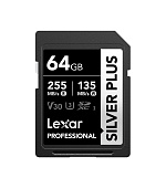 Lexar 64GB Pro SILVER PLUS SDXC C10 V30 U3