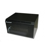 XtendLan 10" nástěnný rozvaděč 4U 350x280, nosnost 50 kg, dveře z plexiskla, svařovaný, černý