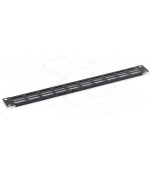 TRITON 19" záslepka 1U perforovaná oválem 36 x 6 mm, černá