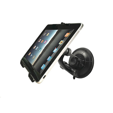 WG - Držák do auta WG4 na tablet 2v1, sklo nebo opěrka od sedadla, černá