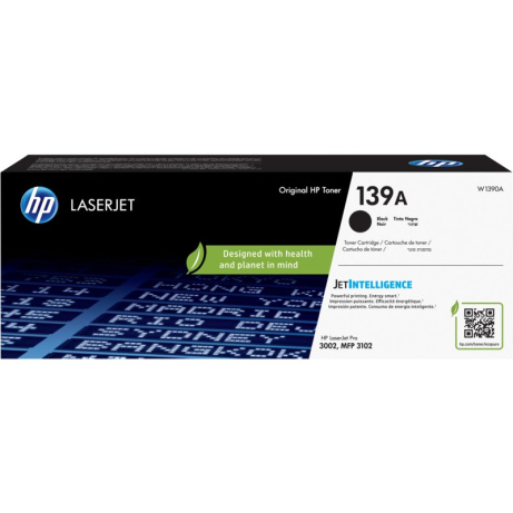 HP 139A, černá tonerová kazeta 1500 stran, W1390A