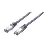 C-TECH kabel patchcord Cat5e, FTP, šedý, 0,5m