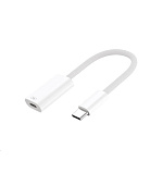 WG - Adaptér USB-C (male) na Lightning (female), bílá