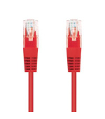 Kabel C-TECH patchcord Cat5e, UTP, červený, 1m