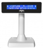 Virtuos zákaznický displej Virtuos FL-2025MB 2x20, USB, bílý