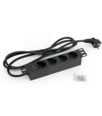 TRITON 10" rozvodný panel 4x230V DIN- 2m, černý