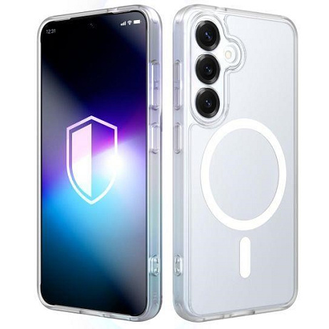 3mk ochranný kryt Misty MagCase White pro Samsung Galaxy S25