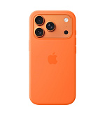 Apple iPhone 17 Pro Silicone Case with MagSafe – Orange
