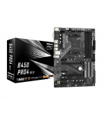 ASRock MB Sc AM4 B450 PRO4 R2.0, AMD B450, 4xDDR4, 1xDP, 1xHDMI, VGA