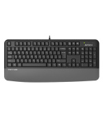 A4tech FK20, multimediální kancelářská klávesnice, CZ/US, USB, šedá