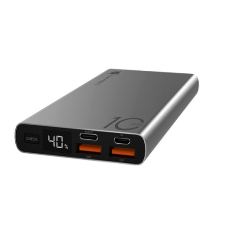 Powerbanka NAVITEL PWR10 AL stříbrná s kapacitou 10000 mAh