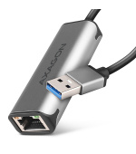 AXAGON ADE-25R USB-A 3.2 Gen 1 - 2.5 Gigabit Ethernet síťová karta, Realtek 8156, auto install, šedá