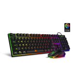 CONNECT IT BATTLE herní combo drátová klávesnice + myš, CZ + SK layout, černá