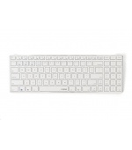 RAPOO klávesnice E9100M, bezdrátová, Ultra-slim, CZ/SK, bílá