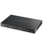 Zyxel XGS4600-32 L3 Managed Switch, 28x gigabit RJ45, 4x 10G SFP+, stackable, dual PSU
